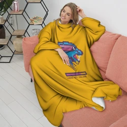 Плед с рукавами Mr Beast Pixel Art - фото 2