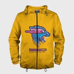 Мужская ветровка 3D Mr Beast Pixel Art