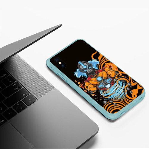 Чехол для iPhone XS Max матовый Аватар: Легенда об Аанге, цвет мятный - фото 5