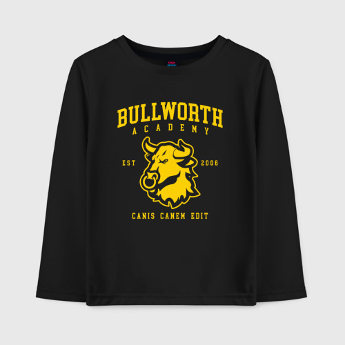 Детский лонгслив хлопок Bully Bullworth Academy, цвет черный