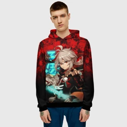 Мужская толстовка 3D Казуха Геншин Импакт Герои игры - фото 2