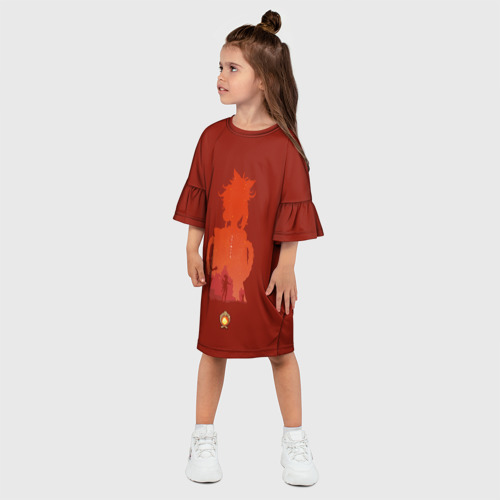 Детское платье 3D с принтом ЁИМИЯ ГЕНШИН ИМПАКТ, фото на моделе #1