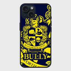 Чехол силиконовый для Apple iPhone 15 матовый Bully, Bullworth Academy