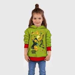 Детская толстовка 3D Шигео, Ямочки и Рэйгэн налет на пиццу - Mob Psycho 100 - фото 2