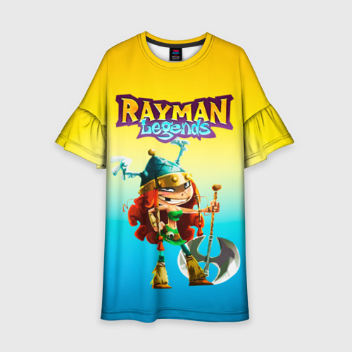 Детское платье 3D Rayman Legends Barbara, цвет 3D печать