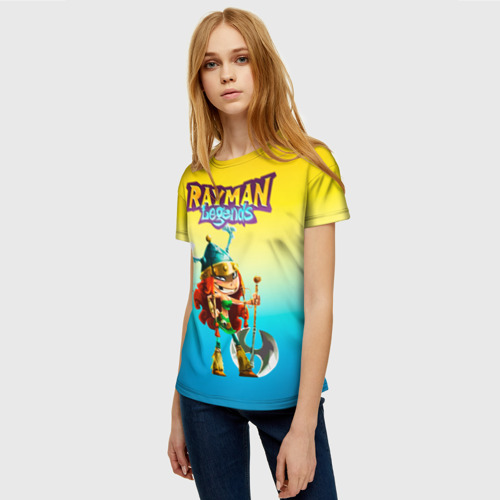 Женская футболка 3D с принтом Rayman Legends Barbara, фото на моделе #1