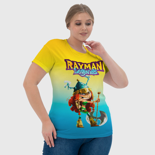 Женская футболка 3D с принтом Rayman Legends Barbara, фото #4