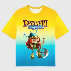 Мужская футболка oversize 3D Rayman Legends Barbara