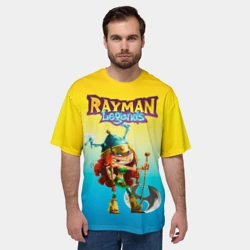 Мужская футболка oversize 3D Rayman Legends Barbara - фото 2