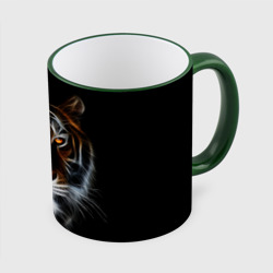 Кружка с полной запечаткой Тигр в Темноте Глаза Зверя