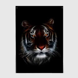 Постер Тигр в Темноте Глаза Зверя