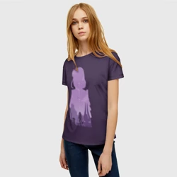 Женская футболка 3D Сёгун Райден Геншин Импакт Genshin Impact - фото 2