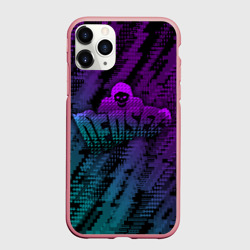 Чехол для iPhone 11 Pro Max матовый Watch dogs Ded Sec neon