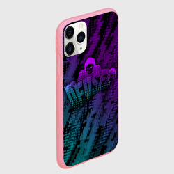 Чехол для iPhone 11 Pro Max матовый Watch dogs Ded Sec neon - фото 2