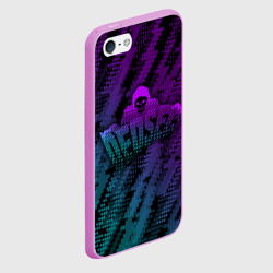 Чехол для iPhone 5/5S матовый Watch dogs Ded Sec neon - фото 2