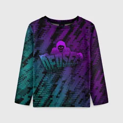 Детский лонгслив 3D Watch dogs Ded Sec neon