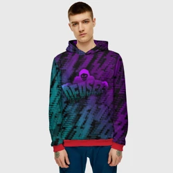 Мужская толстовка 3D Watch dogs Ded Sec neon - фото 2