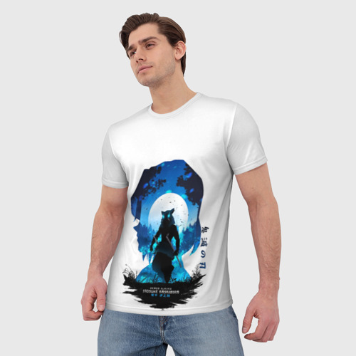 Мужская футболка 3D Иноске Клинок рассекающий демонов, цвет 3D печать - фото 3