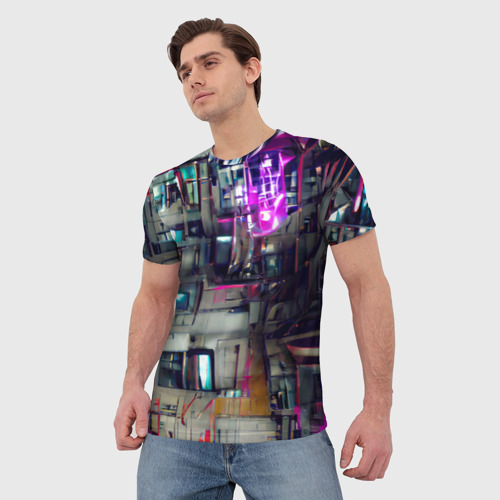 Мужская футболка 3D Инженерия, цвет 3D печать - фото 3