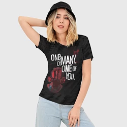 Женская футболка 3D Slim Watch dogs legion революция - фото 2