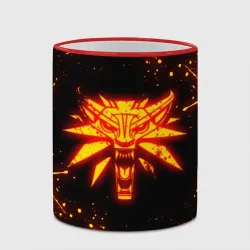 Кружка с полной запечаткой The Witcher fire wolf logo огненный Ведьмак - фото 2