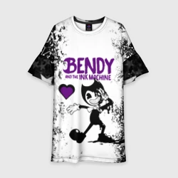 Детское платье 3D Heart bendy and the Ink machine