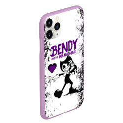 Чехол для iPhone 11 Pro Max матовый Heart bendy and the Ink machine - фото 2