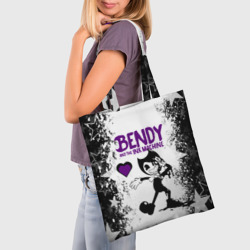 Шоппер 3D Heart bendy and the Ink machine - фото 2