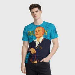 Мужская футболка 3D Bully, Джимми Хопкинс - фото 2