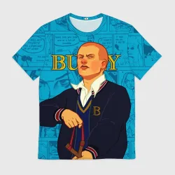 Мужская футболка 3D Bully, Джимми Хопкинс