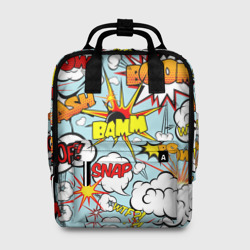 Женский рюкзак 3D Boom - pop-art explosion pattern