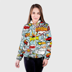 Женская куртка 3D Boom - pop-art explosion pattern - фото 2