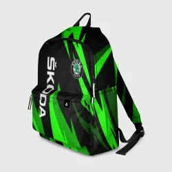 Рюкзак 3D Skoda Логотип Узор