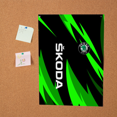 Постер Skoda Логотип Узор - фото 2