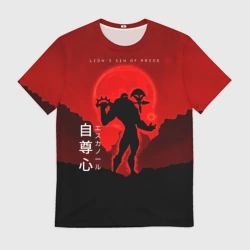 Мужская футболка 3D Lion's sin of pride - Nanatsu no Taizai