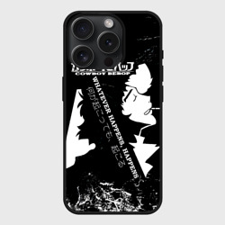 Чехол силиконовый для Apple iPhone 15 Pro матовый Cowboy Bebop Whatever Happens