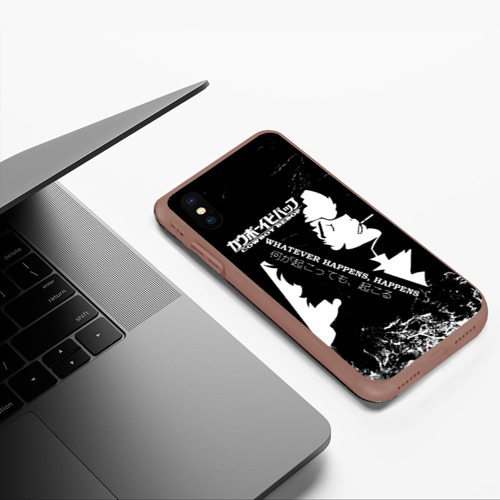 Чехол для iPhone XS Max матовый Cowboy Bebop Whatever Happens, цвет коричневый - фото 5