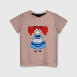 Детская футболка хлопок Poppy Playtime doll 01