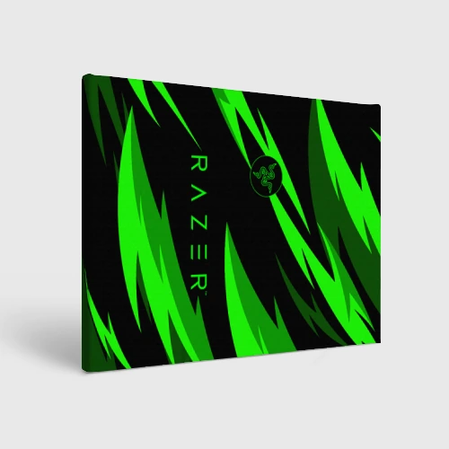 Холст прямоугольный Razer green