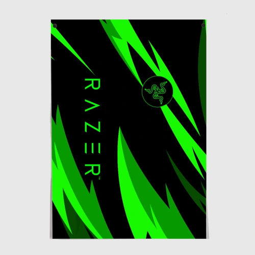 Постер Razer green