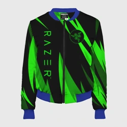 Женский бомбер 3D Razer green
