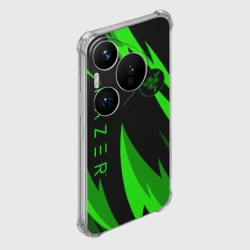 Чехол для Huawei Pura 70 Pro Razer green - фото 2