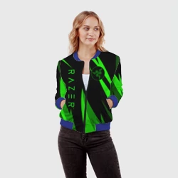 Женский бомбер 3D Razer green - фото 2