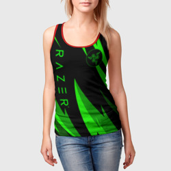 Женская майка 3D Razer green - фото 2