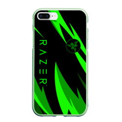 Чехол для iPhone 7Plus/8 Plus матовый Razer green