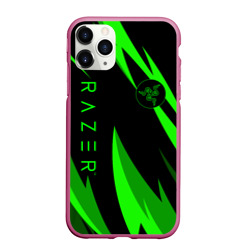 Чехол для iPhone 11 Pro Max матовый Razer green