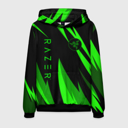 Мужская толстовка 3D Razer green