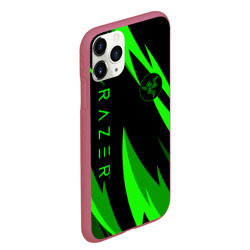 Чехол для iPhone 11 Pro Max матовый Razer green - фото 2