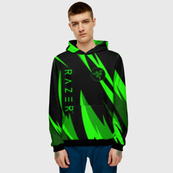 Мужская толстовка 3D Razer green - фото 2