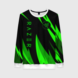 Женский свитшот 3D Razer green
